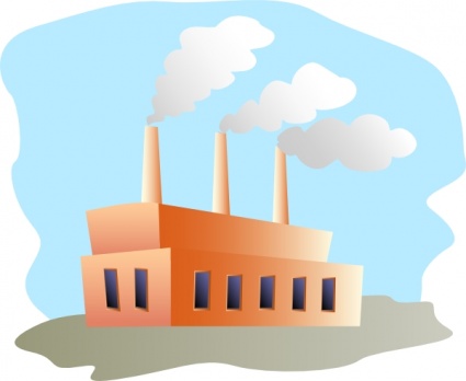 Factory clip art Free Vector - Buildings Vectors | DeluxeVectors.com