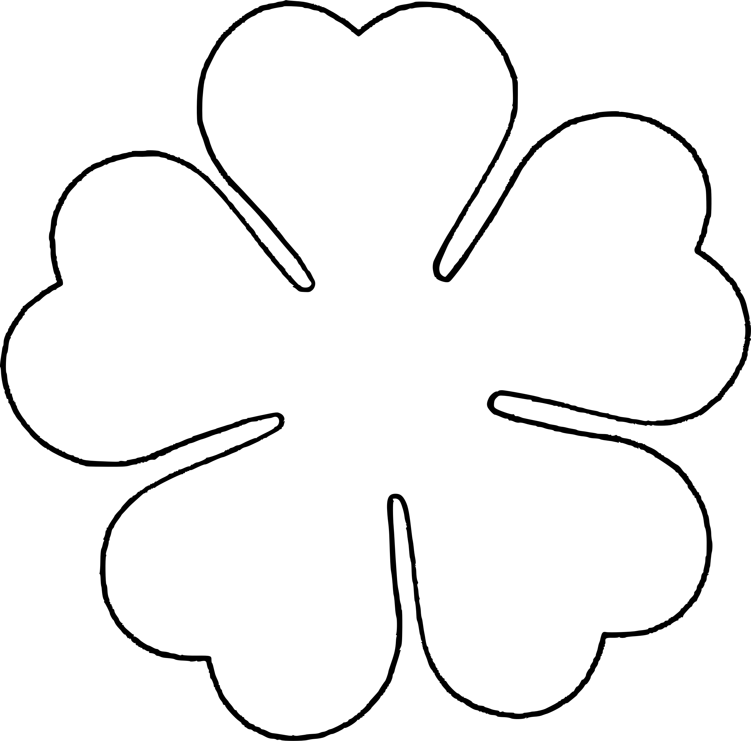 Outline images of flowers