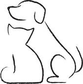 Cat and dog clip art
