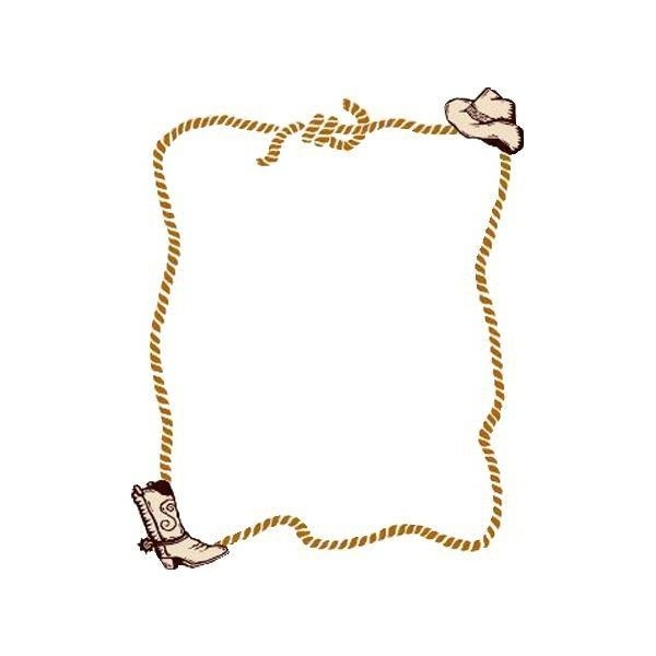 Cowboy Rope Clipart Border