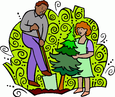 Tree- Planting Clipart