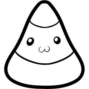 Food - How to Draw Candy Corn, Candy Corn