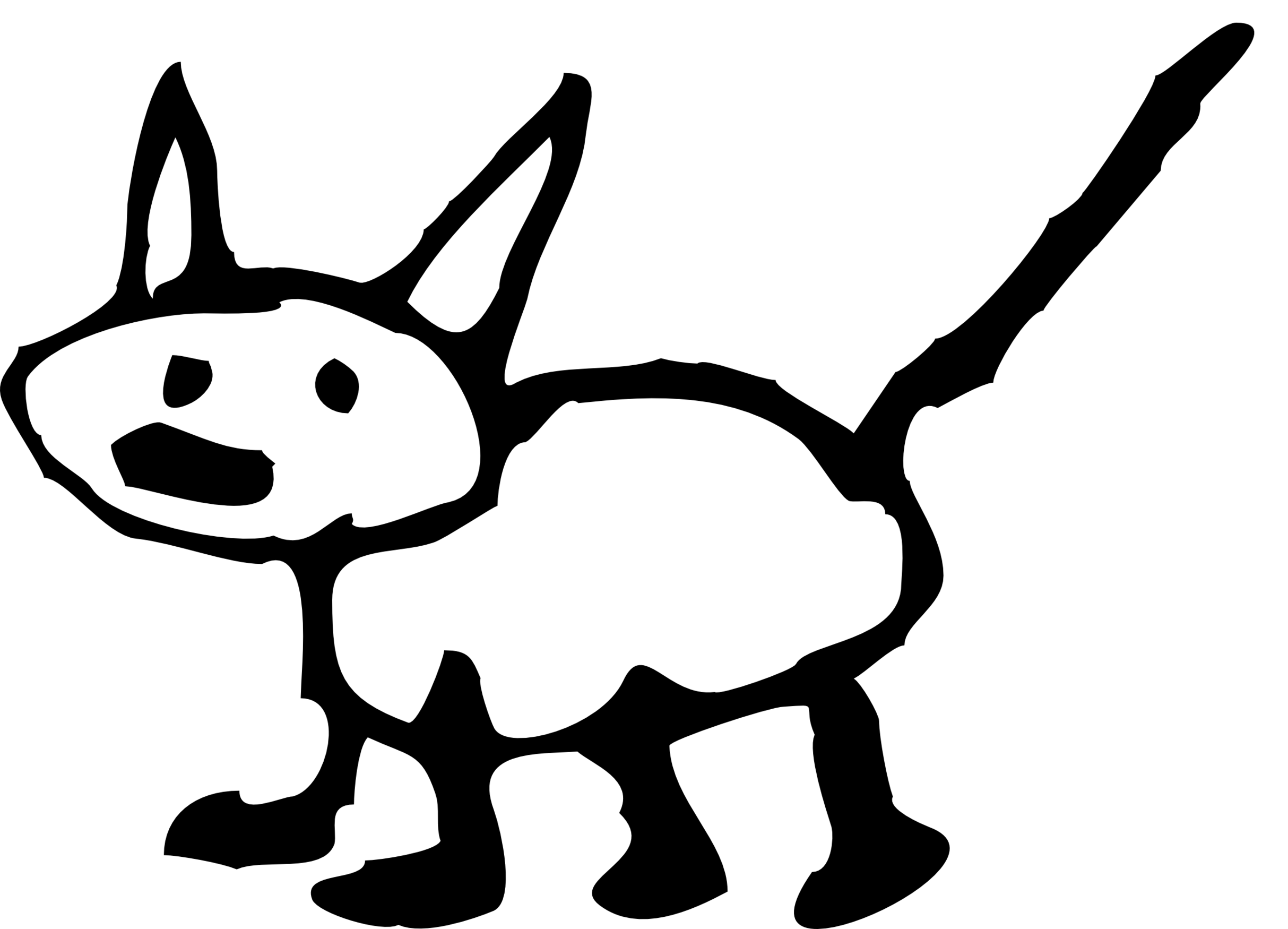Line Drawing Of Cats Clipart - Free to use Clip Art Resource