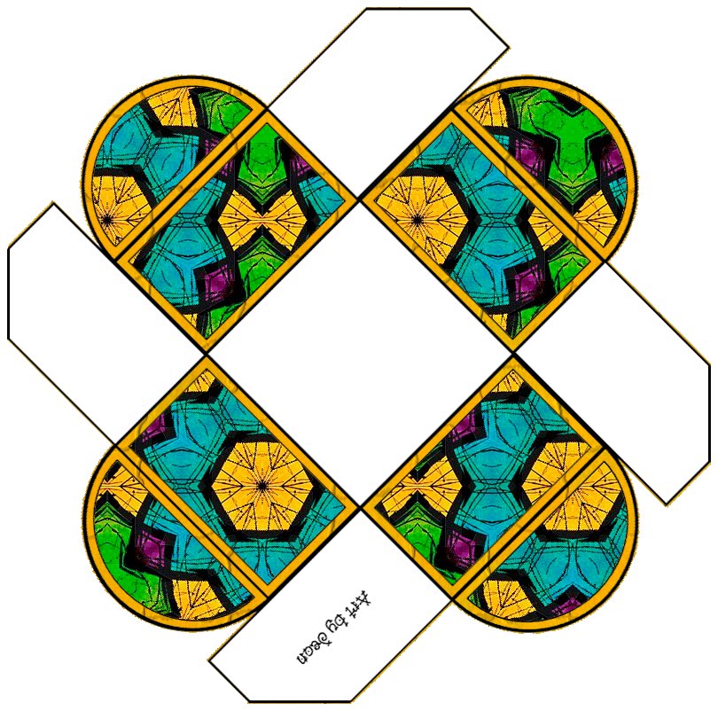 ArtbyJean - Paper Crafts: Set A37 - Turquoise and Golden Yellow ...