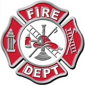 Fire Dept Maltese Cross Belt Buckle