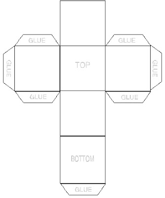 Template for a cube