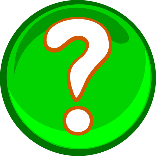 A Green Question Mark clip art - vector clip art online, royalty ...