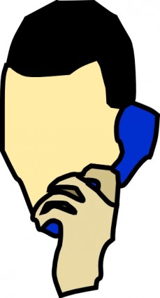 Man Talking On The Phone clip art Vector clip art - Free vector ...