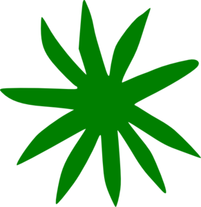 Green Flower clip art - vector clip art online, royalty free ...