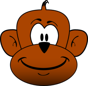 Happy Monkey clip art - vector clip art online, royalty free ...
