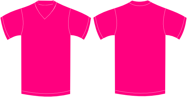Pink Vneck Clip Art - vector clip art online, royalty ...