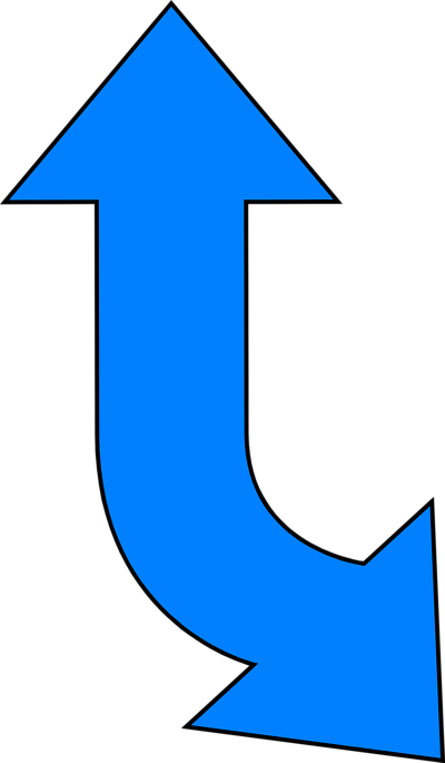 Free Stock Photos | Illustration Of A Curved Up And Down Blue ...