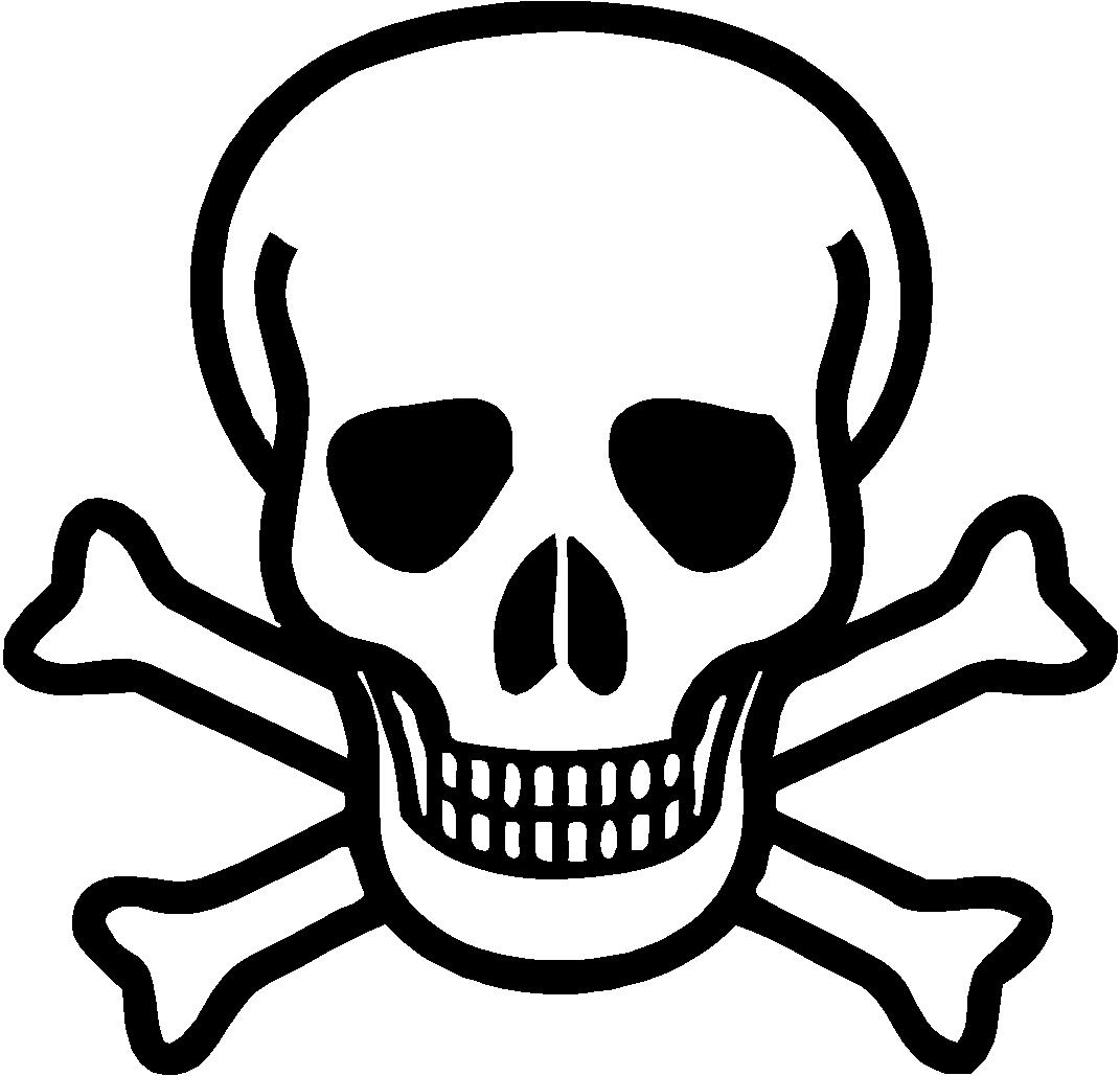 Skull and bones Decal Sticker