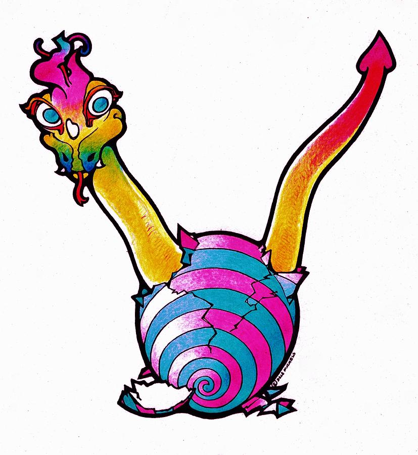 Baby Dragon Drawing by Dale Michels - Baby Dragon Fine Art Prints ...