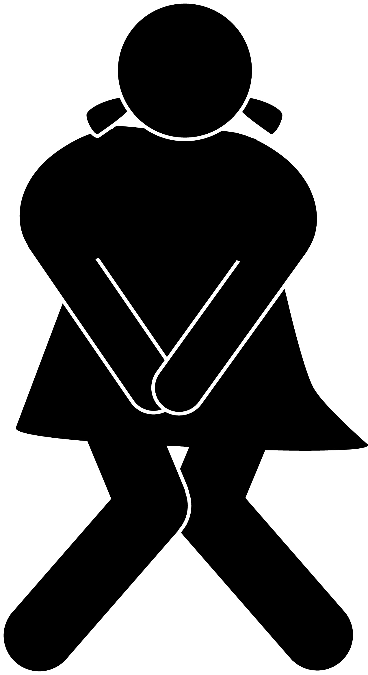 Thread Toilet Door Signs