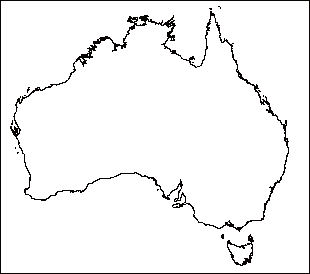 Australia Map Outline