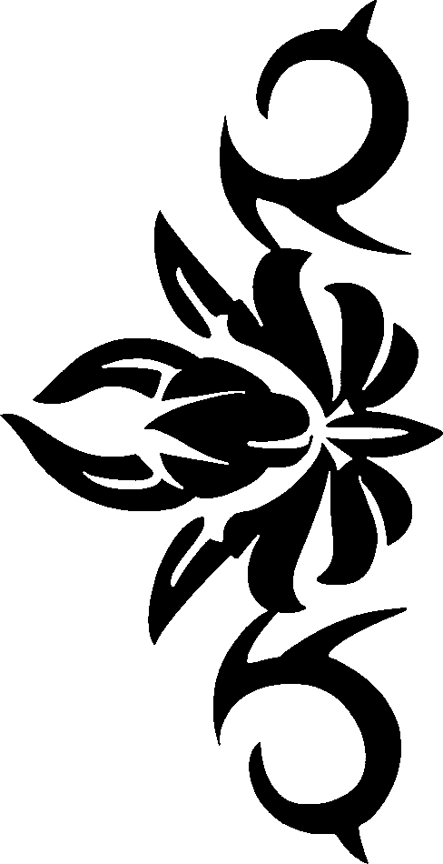FLOWER TRIBAL STENCIL - TAG Body Art