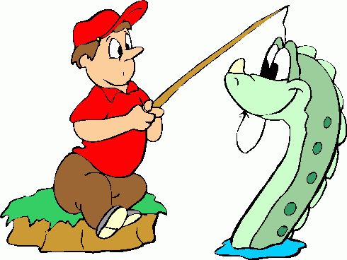 fisherman_&_sea_monster clipart - fisherman_&_sea_monster clip art