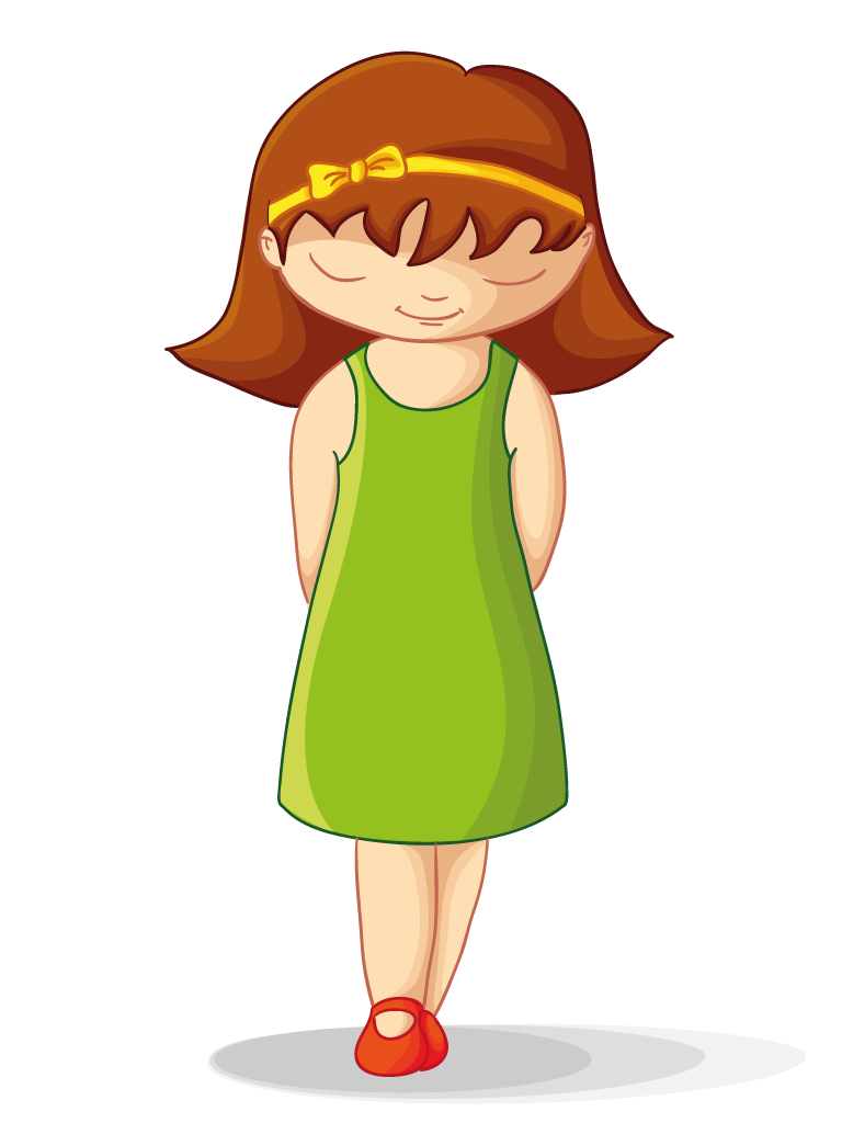Shy Girl Clipart