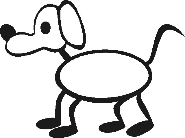 Stick Figure Dog