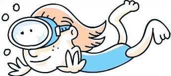 Free Swimming Cartoon Clipart