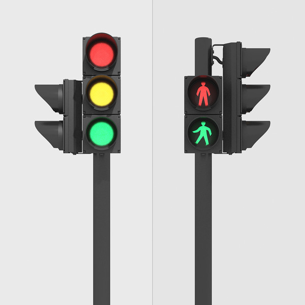 Pedestrian traffic light clipart