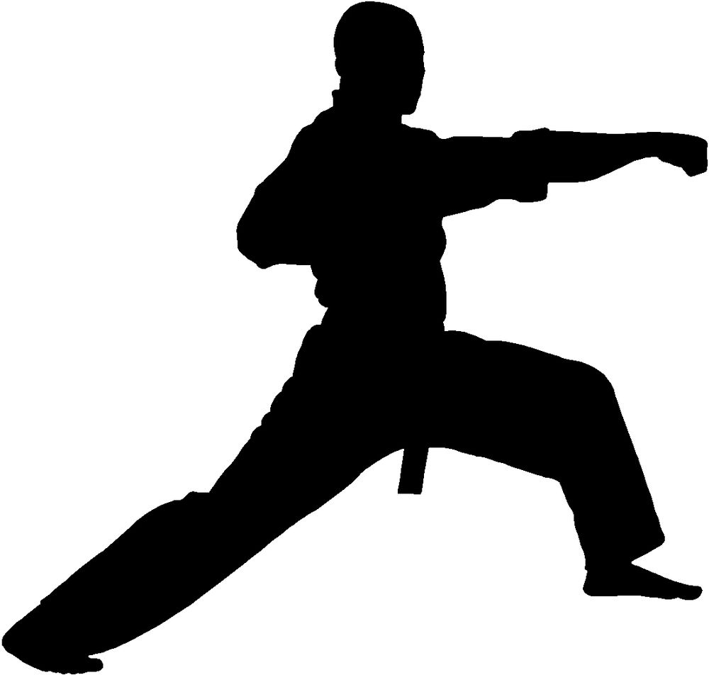Karate Silhouette Clipart