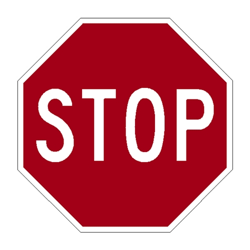 12&quot;x12&quot; STOP SIGN EGP Grade Reflective .080 Aluminum