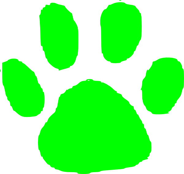 Green Paw Print - ClipArt Best