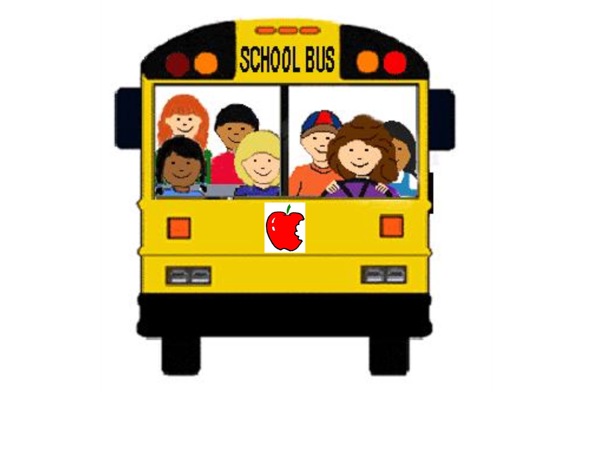 Clipart images of school busses