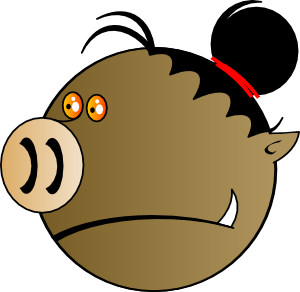 Pig Head Clip Art - vector clip art online, royalty ...