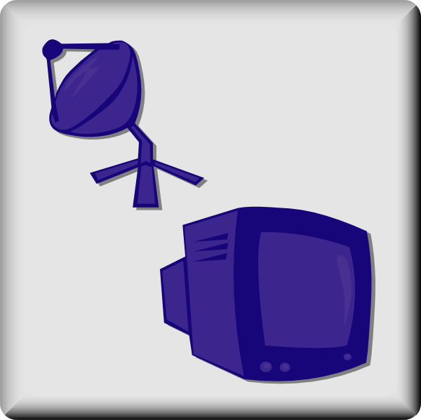Hotel Icon Satellite Tv Clip Art - vector clip art ...