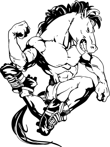 Mascot Decals :: Horses Mascot Decals :: Soccer Horse Mascot Decal ...