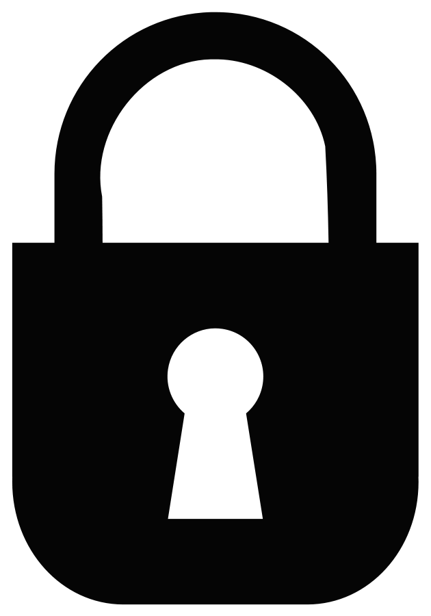 Padlock - Monochrome SVG Vector file, vector clip art svg file ...