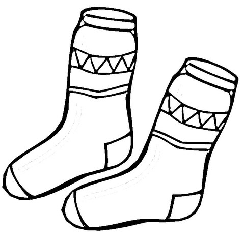 Sock Template - ClipArt Best