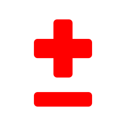 Free red plus minus 2 icon - Download red plus minus 2 icon