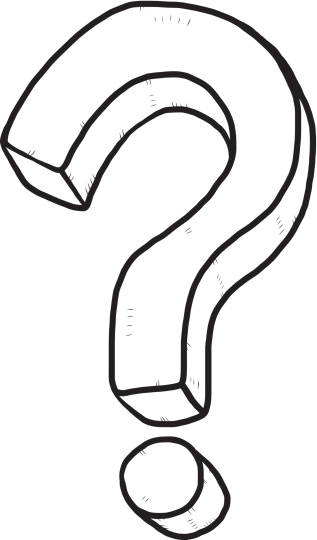 Question Mark Outline Cartoons Clip Art, Vector Images ...