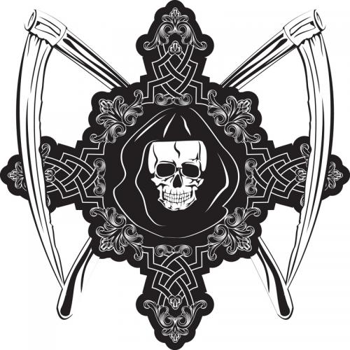 Gothic Grim Reaper Tattoo Design