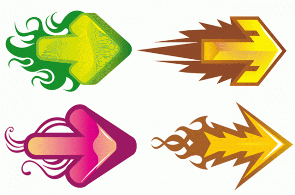 Cool arrow element vector material | My Free Photoshop World