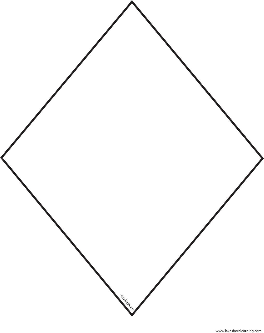 Free Simple Kite Template - PDF | 1 Page(s)