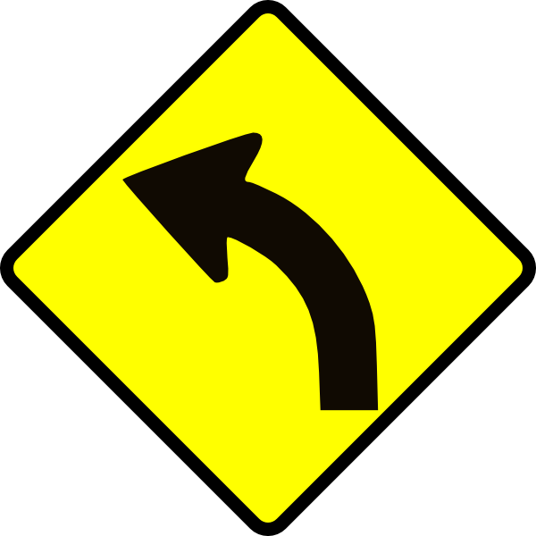 Curve In Road clip art Free Vector