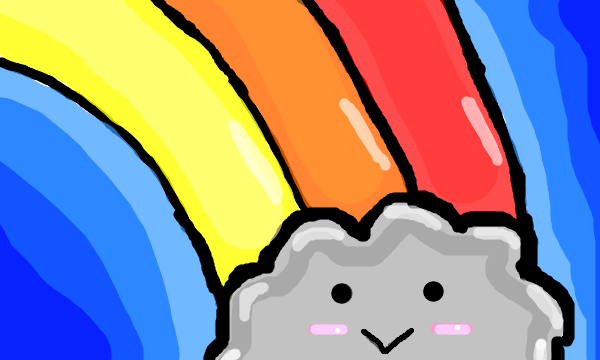 Kawaii Rainbow drawing by iiCutieAgnel