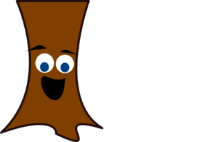 Tree Trunk Face Clip Art - vector clip art online ...
