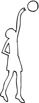 Basketball Playing Outline coloring page | Super Coloring