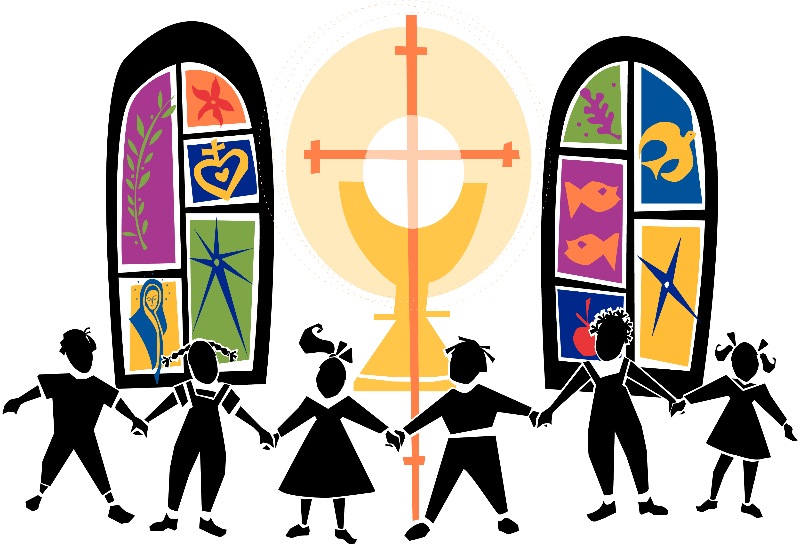 Youth clipart in church