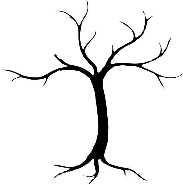 Dead Tree Silhouette Clipart