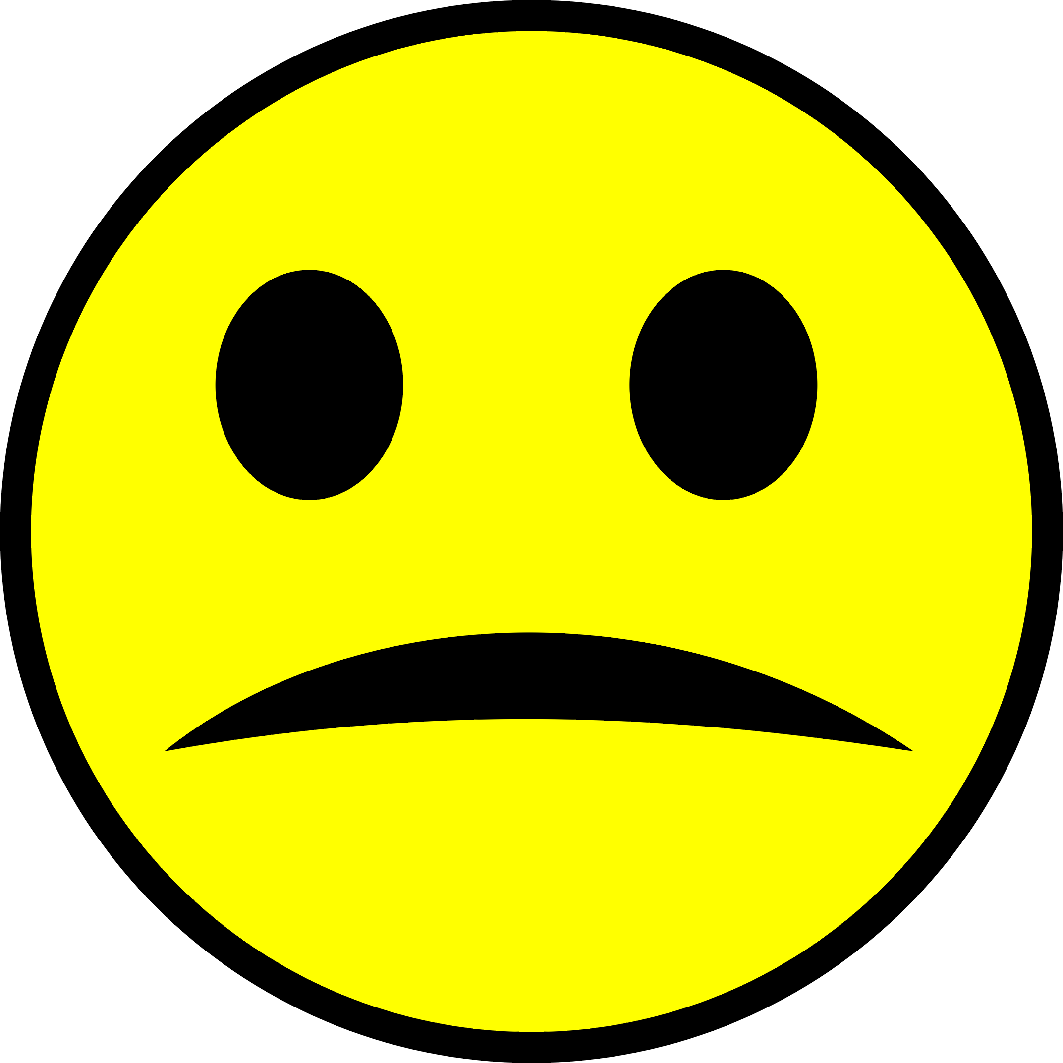 Happy and sad face clip art