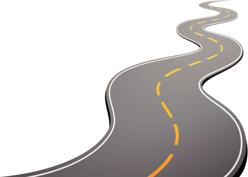 Winding road clip art