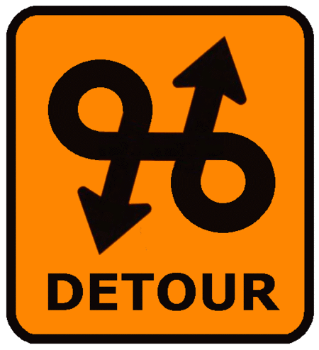 Detour sign clip art