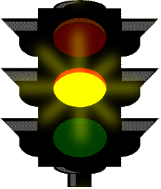 Yellow stop light clipart